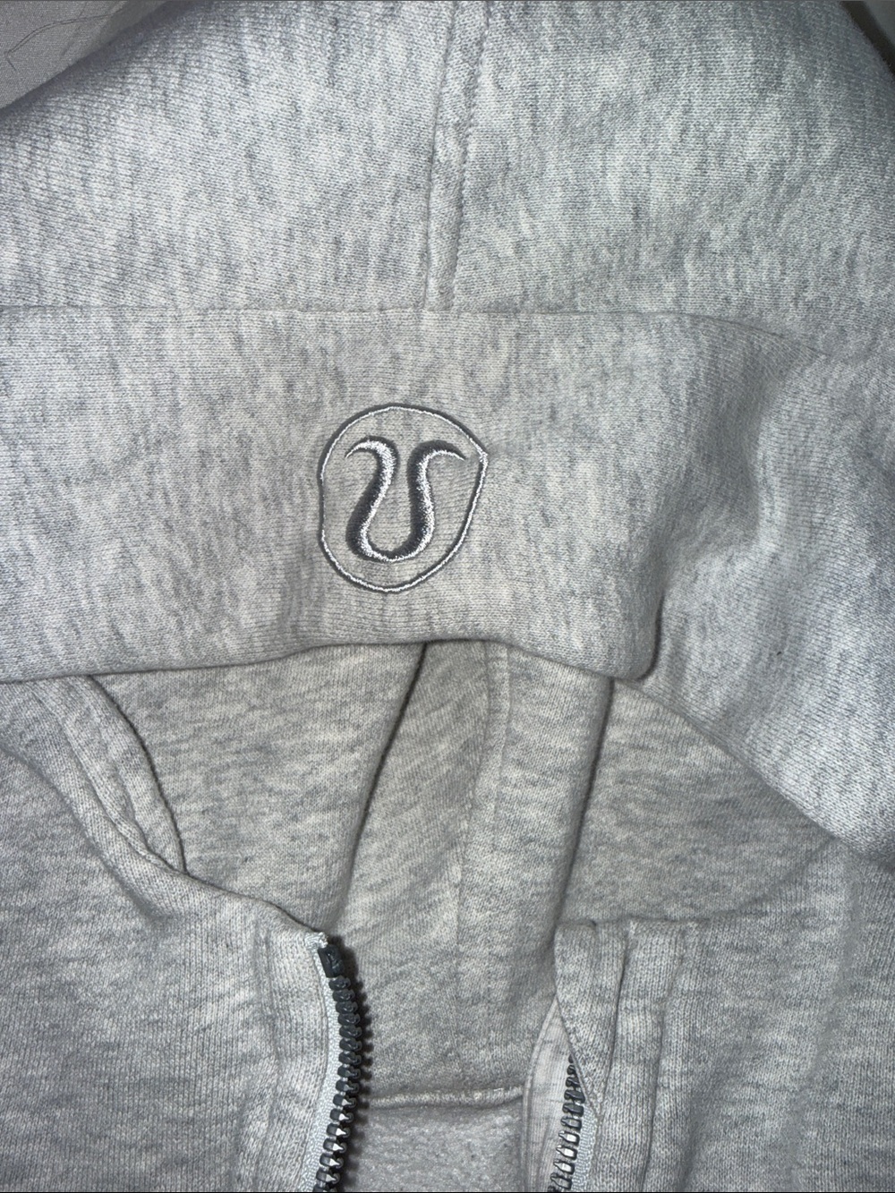 lululemon athletica Light Gray Half-Zip Hoodie - Picture 3 of 4